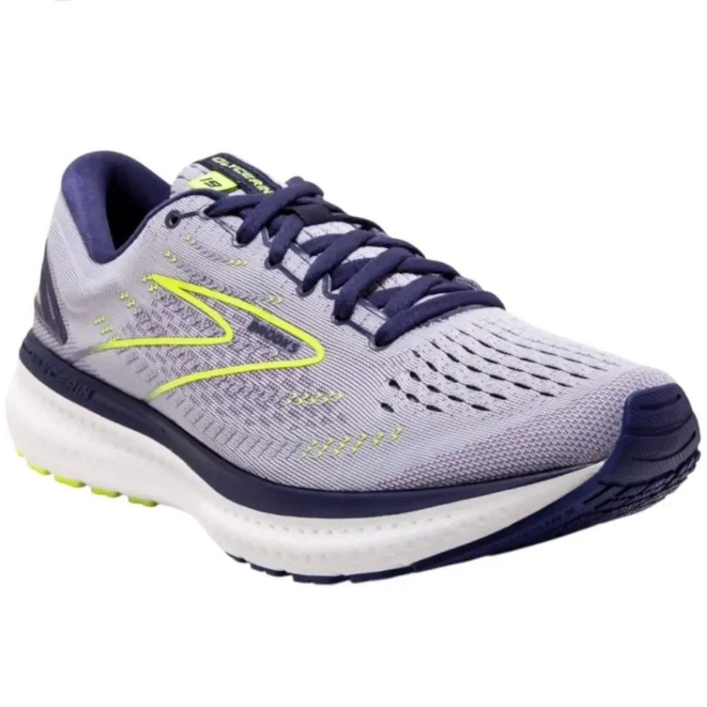 Brooks‎ Glycerin 19 Womens Running Shoes Size 9 Lavender Navy Lime